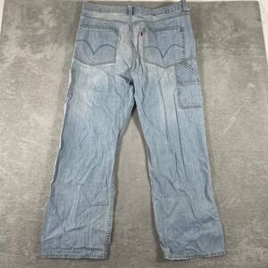 Vintage Y2K Levi's Carpenter Loose Straight Jeans Mens 40x32 Blue Denim Skater